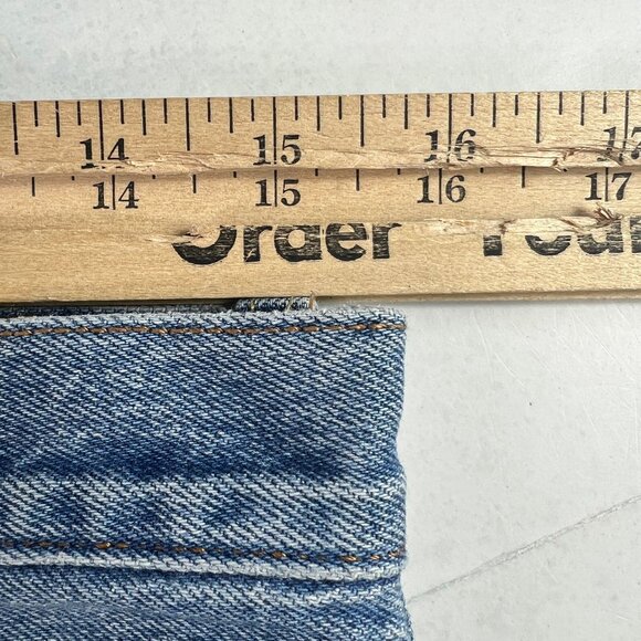 Levi's Jeans Women's 31x29* 501 Mid Rise Customized Tapered Blue Faded Denim - Picture 16 of 16